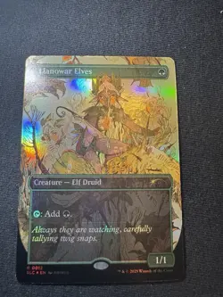 1x Llanowar Elves - Foil, Secret Lair Countdown Encyclopedia 0012, Magic MTG NM - Image 1