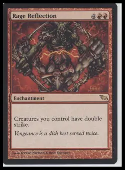 Rage Reflection – Shadowmoor | MTG Red Enchantment | Double Strike - Image 1