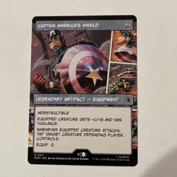 Captain America's Shield (Borderless) (0311) Marvel Super Heroes Rare - Image 1