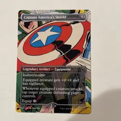 Captain America's Shield (Borderless) (0317) Marvel Super Heroes Rare - Image 1