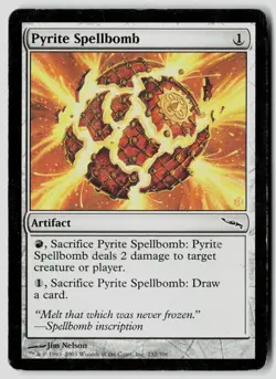 Pyrite Spellbomb 232 Common Mirrodin Magic: The Gathering Damaged - Image 1