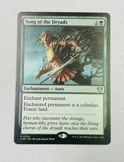 Magic: The Gathering Commander Masters Song of the Dryads 324 R NM Regular - Image 1