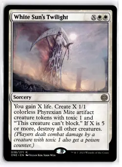 White Sun's Twilight 38 Rare Phyrexia: All Will Be One Magic: The Gathering NM - Image 1