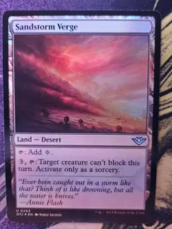 Sandstorm Verge 263 Outlaws of Thunder Junction Magic: The Gathering Foil NM - Image 1