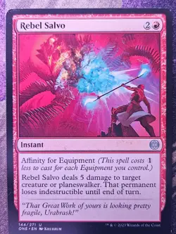 Rebel Salvo 144 Uncommon Phyrexia: All Will Be One Magic: The Gathering LP - Image 1