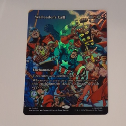 Warleaders Call Comic Poster FOIL NM Marvel Super Heroes MTG MAGIC THE GATHERING - Image 1