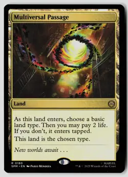 Multiversal Passage 180 Rare Marvel's Spider-Man Magic: The Gathering Near Mint - Image 1