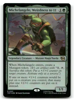 Michelangelo, Weirdness to 11 0121 Teenage Mutant Ninja Turtles Foil NM/M MTG - Image 1