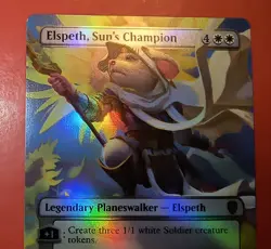 MTG, MAGIC: ELSPETH, SUN'S CHAMPION, 0097 BLC, FOIL, MYTHIC, NM, BORDERLESS - Image 2