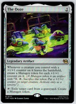 The Ooze 0177 Rare Teenage Mutant Ninja Turtles MTG Foil NM - Image 1