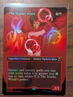 The Scarlet Witch Foil Borderless 368 Marvel Super Heroes MTG MSH - Image 1