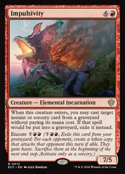 MTG Impulsivity ** Lorwyn Eclipsed Commander ** English - Image 1