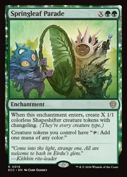 MTG Springleaf Parade ** Lorwyn Eclipsed Commander ** English - Image 1
