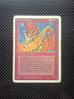 MTG Unlimited Shivan Dragon HP, 1993 - Image 1