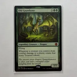 MTG Old Gnawbone - Adventures in the Forgotten Realms (AFR) Mint Condition #197 - Image 1