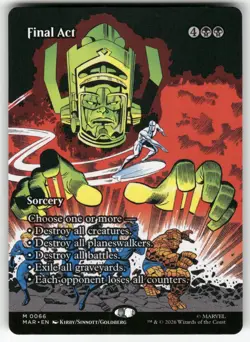 Final Act (Borderless) 66 Marvel Universe Eternal-Legal Magic: The Gathering NM - Image 1