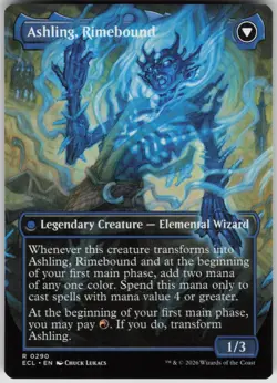 Ashling, Rekindled (Borderless) 290 Rare Lorwyn Eclipsed Magic: The Gathering NM - Image 1