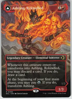 Ashling, Rekindled (Borderless) 290 Rare Lorwyn Eclipsed Magic: The Gathering NM - Image 2