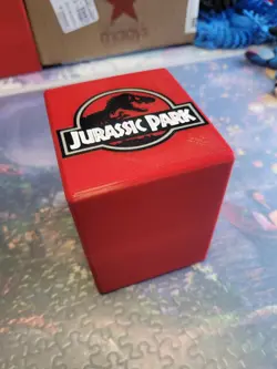 3d Printed 100+ Card Deck Box - Jurassic Park Theme [DECK BOX ONLY] - Image 1