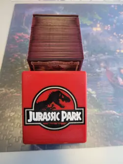 3d Printed 100+ Card Deck Box - Jurassic Park Theme [DECK BOX ONLY] - Image 3