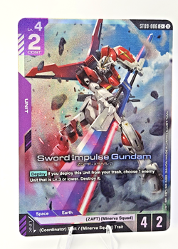 Sword Impulse Gundam (C+) - (ST09) [Gundam Card Game] - Image 3
