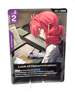 Gundam Card Game Look of Determination GD03-114 2026 Newtype Promo NM - Image 4