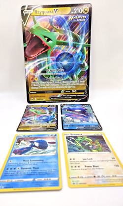 Pokemon Rayquaza and Kyogre Promo Cards Sea and Sky (4 Cards plus 1 Large) - Image 2