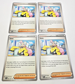 4x Iono Playset 80/91 Paldean Fates Pokemon TCG Cards - Image 1