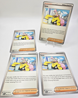 4x Iono Playset 80/91 Paldean Fates Pokemon TCG Cards - Image 2