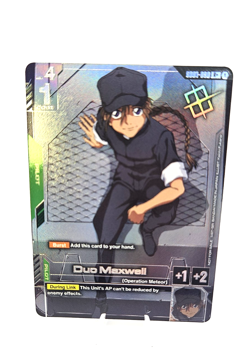 GUNDAM CARD GAME - DUO MAXWELL - STORE TOURNAMENT WINNER FOIL CARD - Image 2