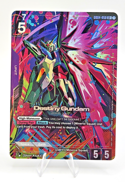 Bandai Destiny Gundam LR+ Phantom Aria Holo G004-050 Gundam Card Game - Image 2