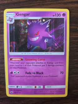 Gengar 38/111 Crimson Invasion Rare Holo Pokemon Card - Image 1