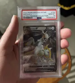 2022 Pokemon Arceus V Ultra Premium Metal Card PSA 10 - Image 1