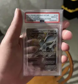2022 Pokemon Arceus Vstar Ultra Premium Metal Card PSA 10 - Image 1
