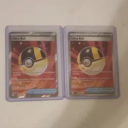 Pokemon TCG Ultra Ball 264/217 Holo Trainer Item Card Lot of 2 English - Image 1