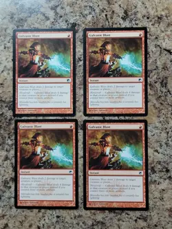 4x Galvanic Blast Scars of Mirrodin MTG Magic The Gathering Card NM Unplayed - Image 1