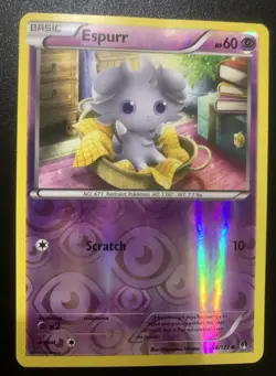 Espurr Reverse Holo 58/122 Pokemon Card XY - Image 1