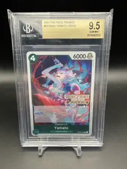 YAMATO OP02-042 JUDGE STAMP 2023 ONE PIECE CARD TCG, JUDGE PACK VOL. 1 BGS 9.5 - Image 1