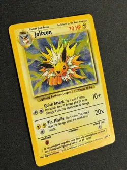 Jolteon 4/64 No Symbol Misprint Jungle Set - Holo Pokemon Card - Image 5