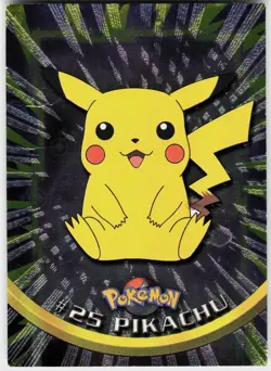 Pikachu #25 Foil Topps Trading Cards Series 1 Pokemon MP - Image 2