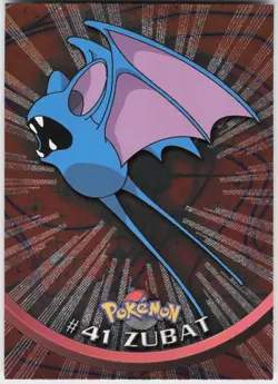 Zubat Foil #41 Topps Trading Cards Series 1 Pokemon NM - Image 2