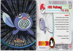 Poliwag Foil #60 Topps Trading Cards Series 1 Pokemon LP - Image 1