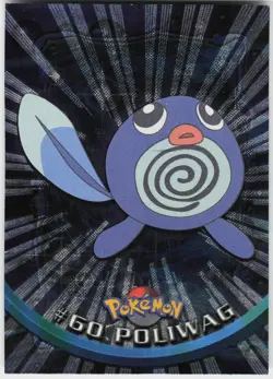 Poliwag Foil #60 Topps Trading Cards Series 1 Pokemon LP - Image 2