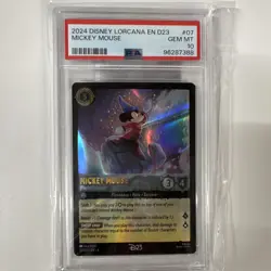 Ravensburger Disney Lorcana D23 Promo Mickey Mouse Playful Sorcerer #07 PSA 10 - Image 1