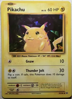 Pikachu - (Cracked Ice Holo) 035/108 Deck Exclusives Holo Pokemon TCG Card NM - Image 1