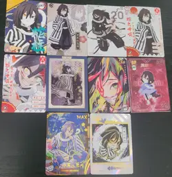 Obanai Iguro Demon Slayer Mixed Card Lot of 10 CCG Anime Manga Cards - Image 1
