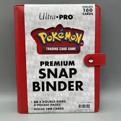 Ultra PRO Red Premium 4-Pocket Snap Binder for Pokemon TCG 160-Card - BRAND NEW - Image 2