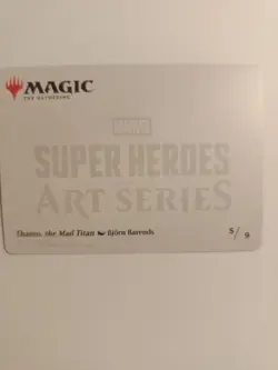 Thanos, the Mad Titan Art Card 5 / 9 Art Series: Marvel Super Heroes Regular - Image 2
