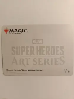Thanos, the Mad Titan Art Card 3 / 9 Art Series: Marvel Super Heroes - Image 2