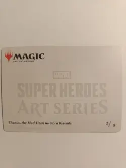 Thanos, the Mad Titan Art Card 2 / 9 Marvel Super Heroes Art Series Near Mint - Image 2
